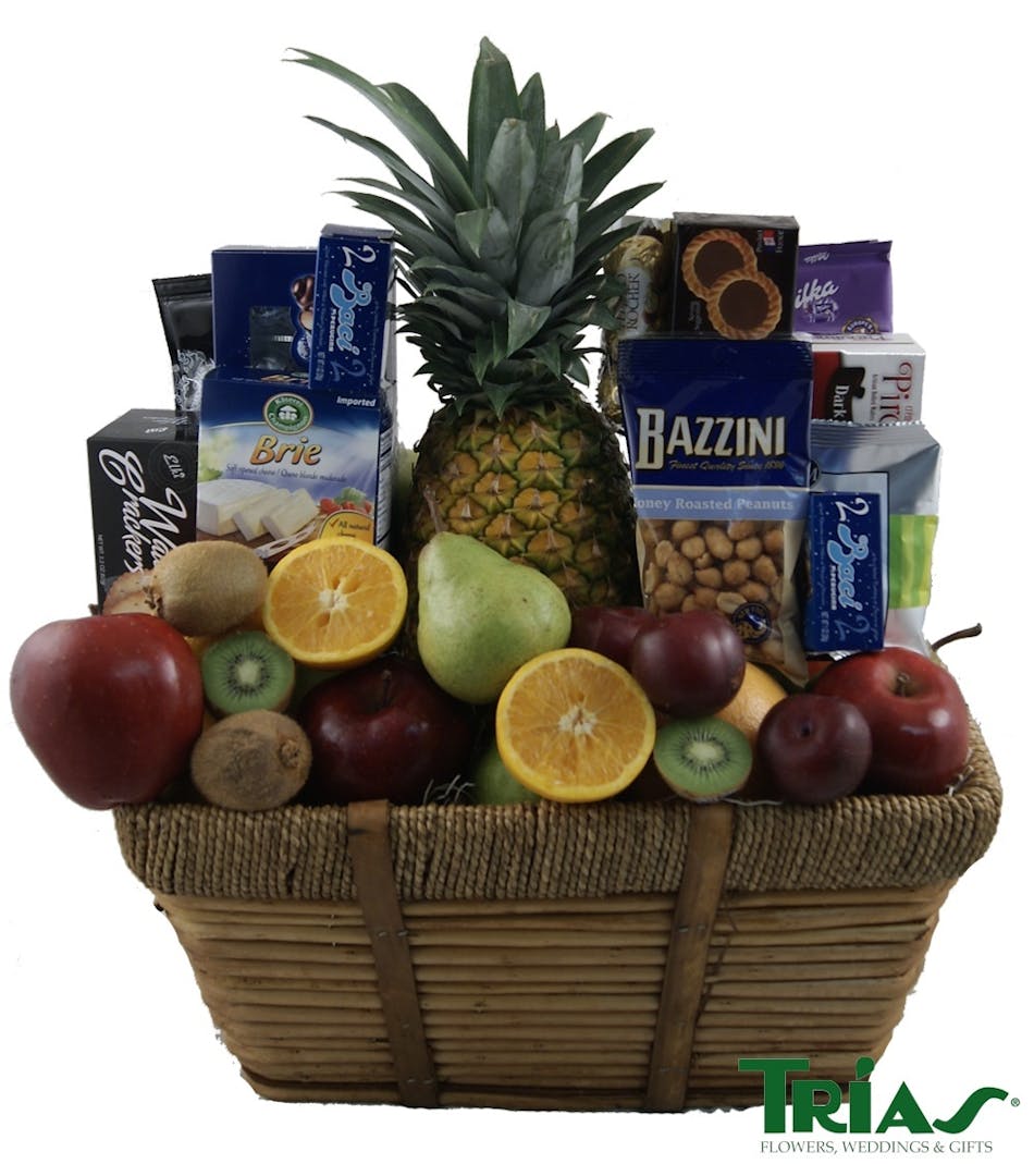 Ultimate Gourmet & Fruit Basket Trias Flowers Miami Fl
