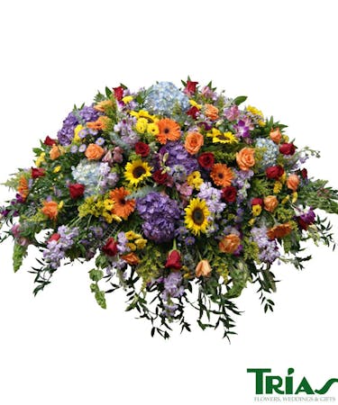 Spring Casket Sprays Funeral Flowers Miami Florist