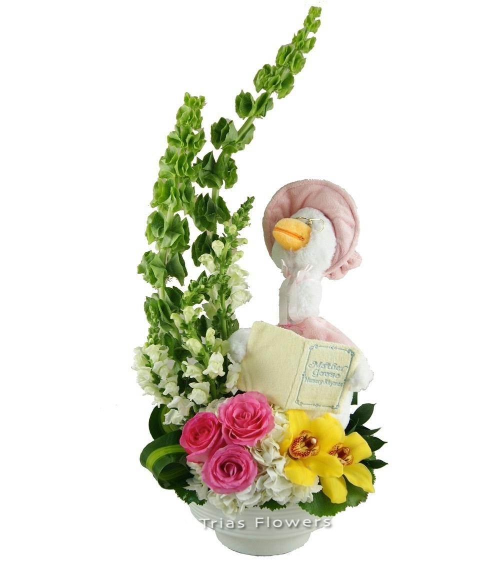 Baby Girl Lullaby Floral Gift SameDay Delivery Miami FL
