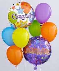 Congratulations Balloon Bouquet Basket
