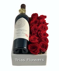 Franciscan Wine & Red Roses