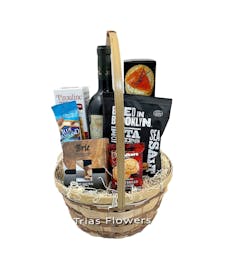 Gourmet Basket with Wine