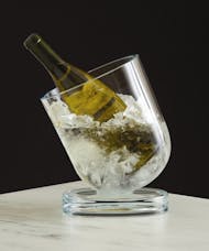 Wine Chiller Glass Slanted Design