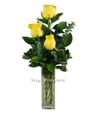 Yellow Rose Budvase